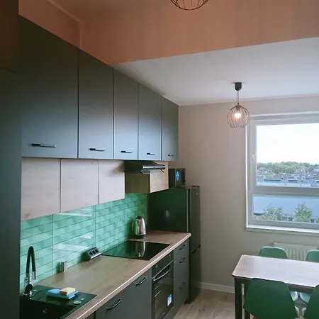 Z Widokiem, Wygodny Z Sypialnia, Kuchnia I Salonem, 47m2, Bezplatny Garaz דירה *